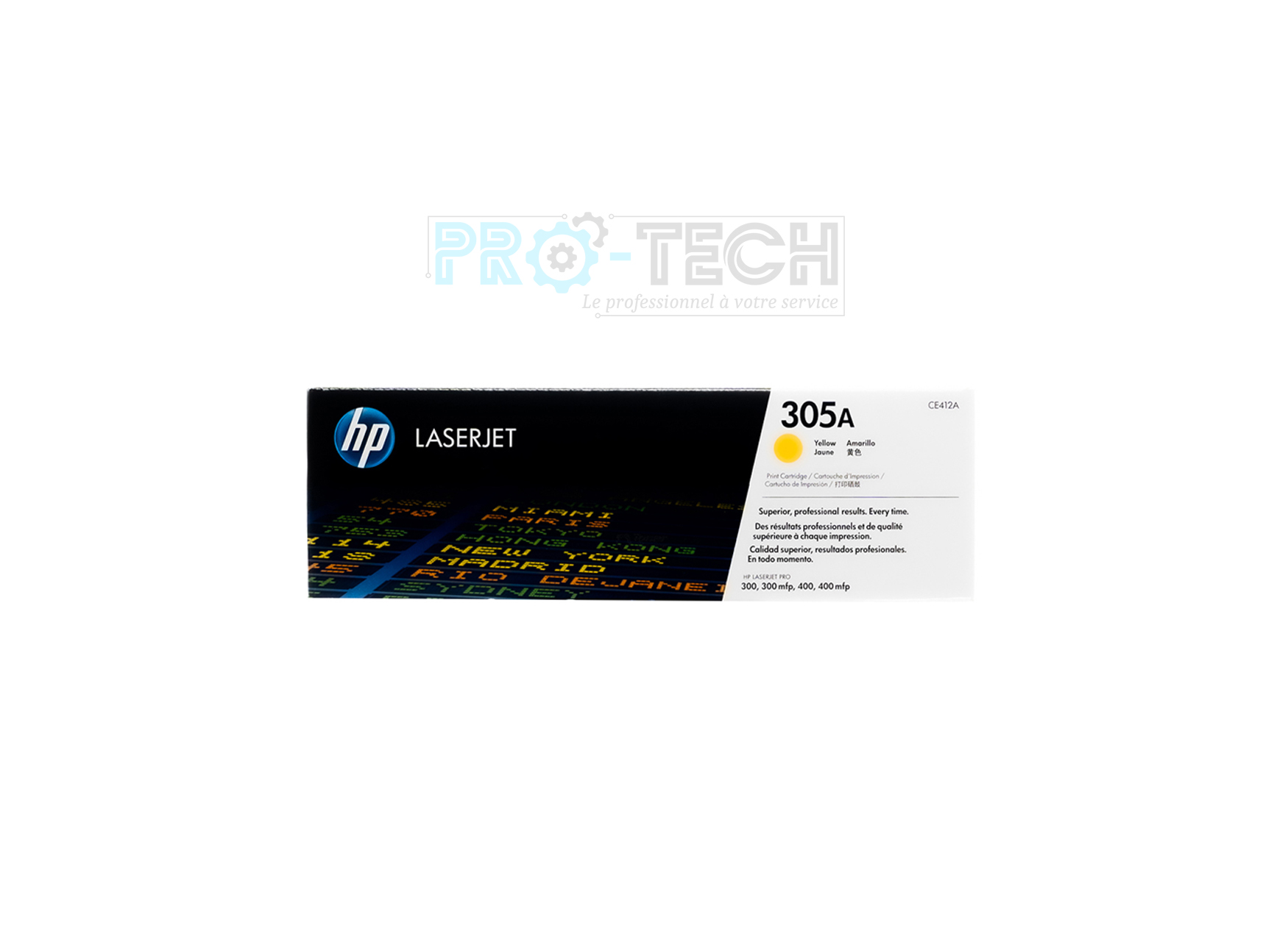 Toner HP 305A (CE410A, CE411A, CE412A, CE413A) Noir, Cyan, Magenta, Jaune Authentique (original)