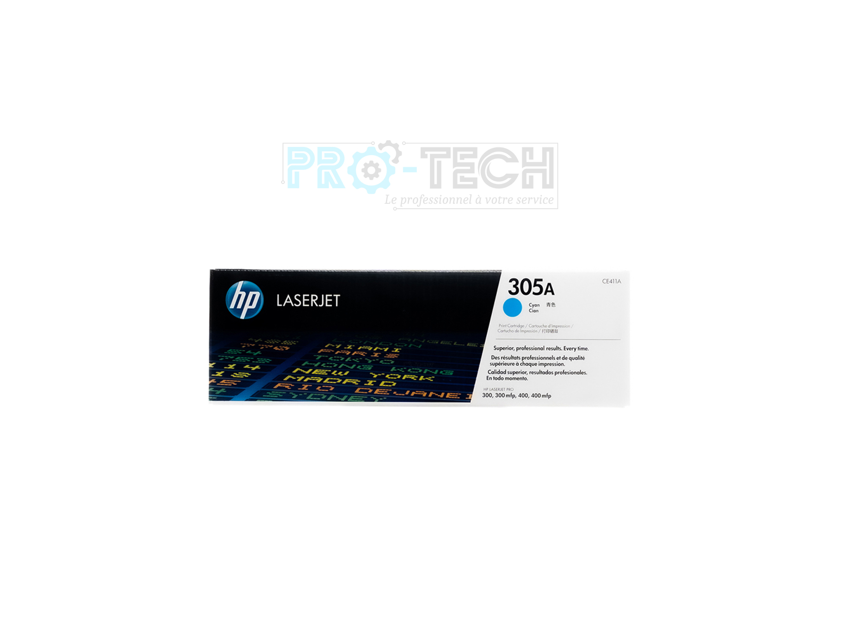 Toner HP 305A (CE410A, CE411A, CE412A, CE413A) Noir, Cyan, Magenta, Jaune Authentique (original)