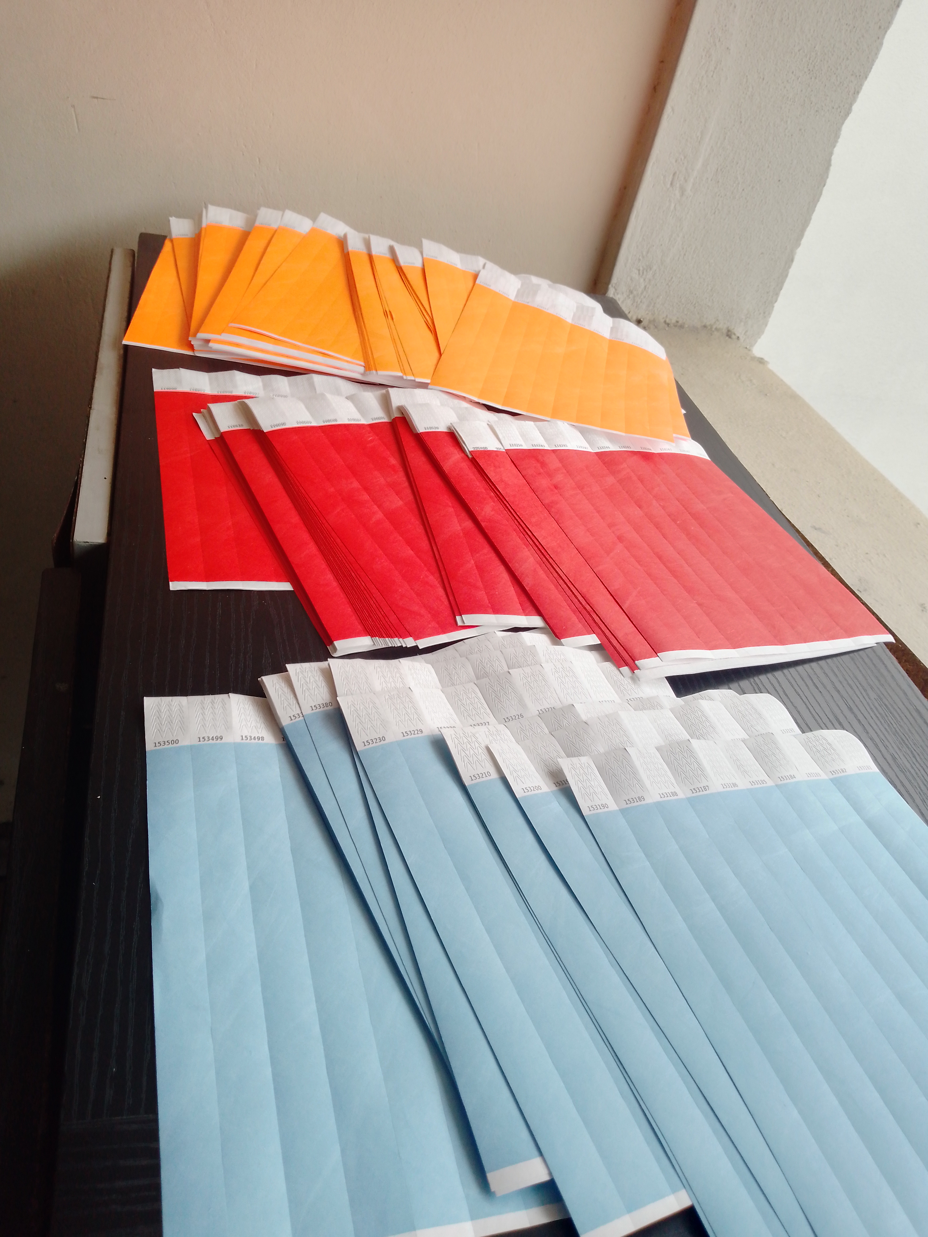 Bracelets d'accès événementiels