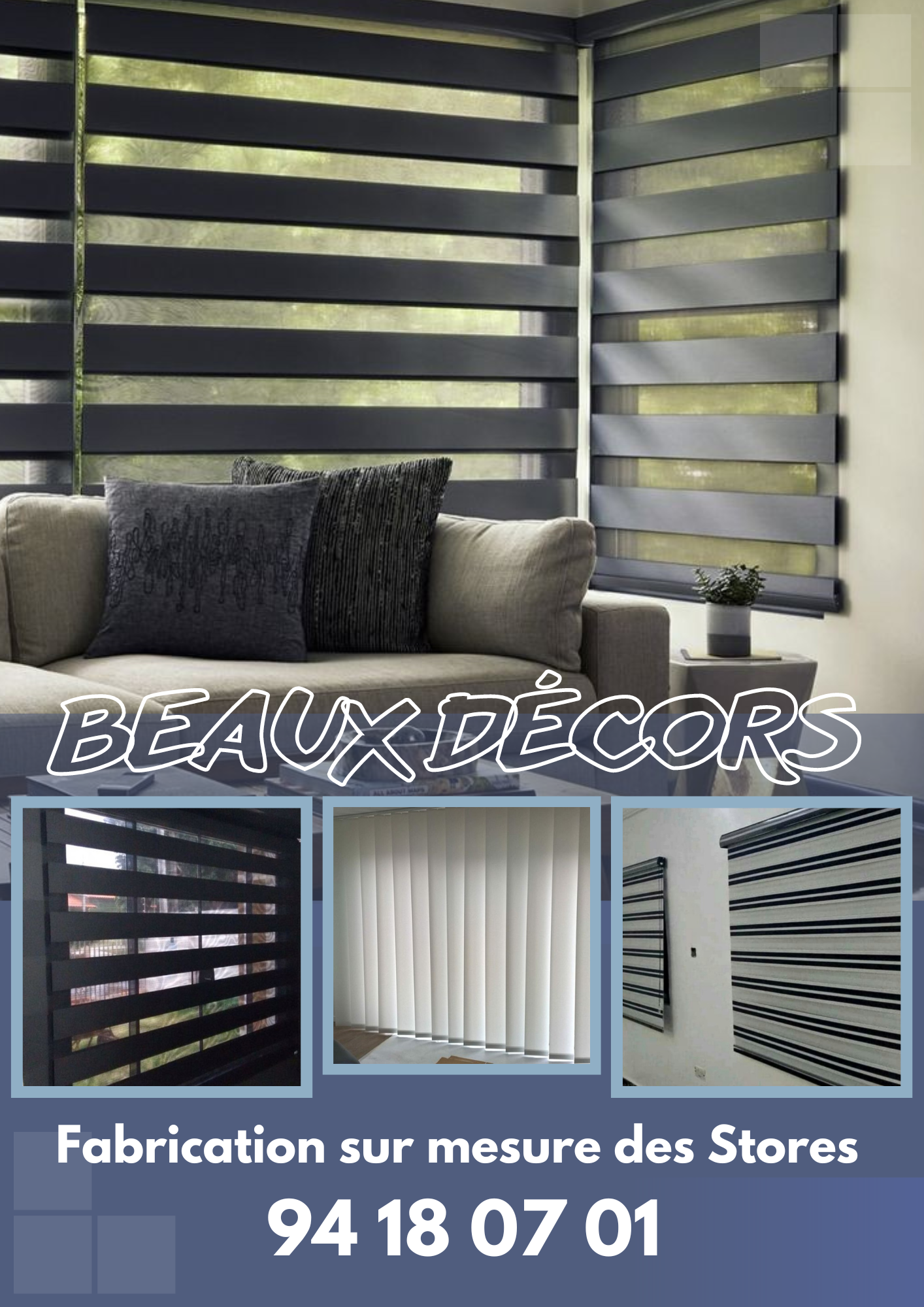 stores Fabriqués Sur Mesure par les professionnels