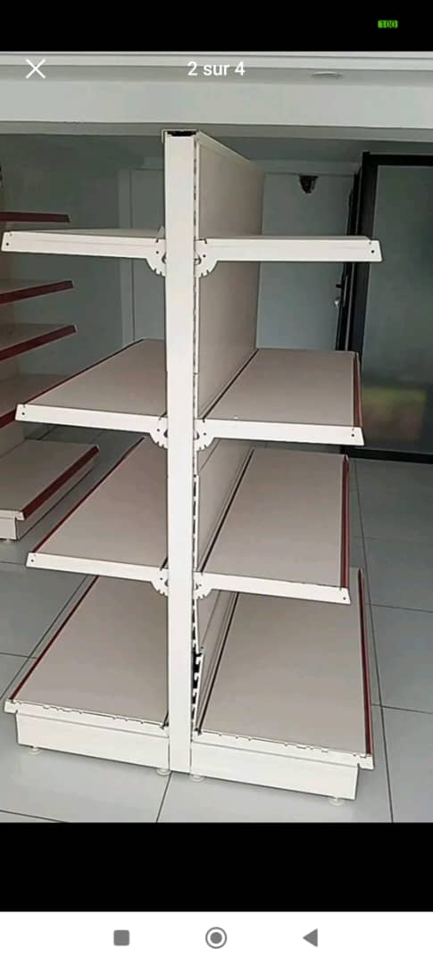 ÉTAGÈRE MÉTALLIQUE DOUBLE FACES IMPORTEE