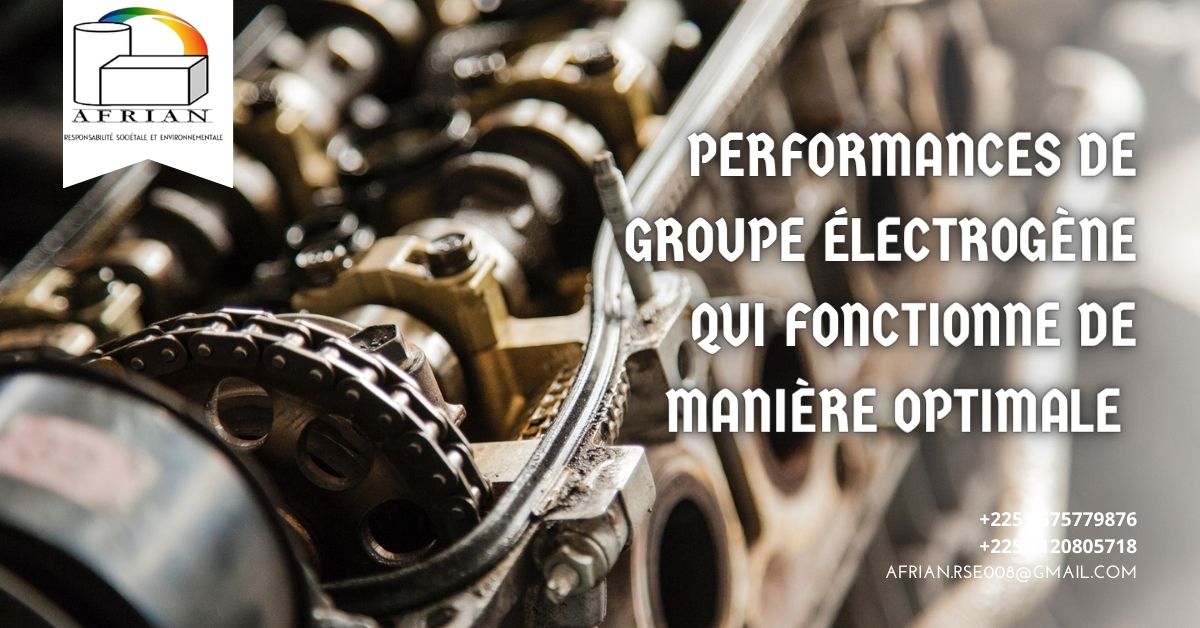 MAINTENANCE DE GROUPE ÉLECTROGÈNE
