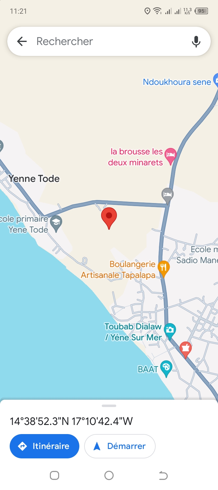 Terrain 300 mètres carrés à Yéne Terrain 300 mètres carrés à Yéne