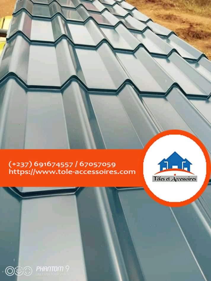 Tôles bacs tuiles lisses ondulées accessoires metrobond et charpente