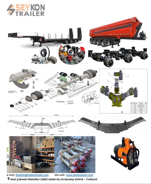 Fabrication Ventes Exportation de véhicules semi-remorques et pièces de rechanges