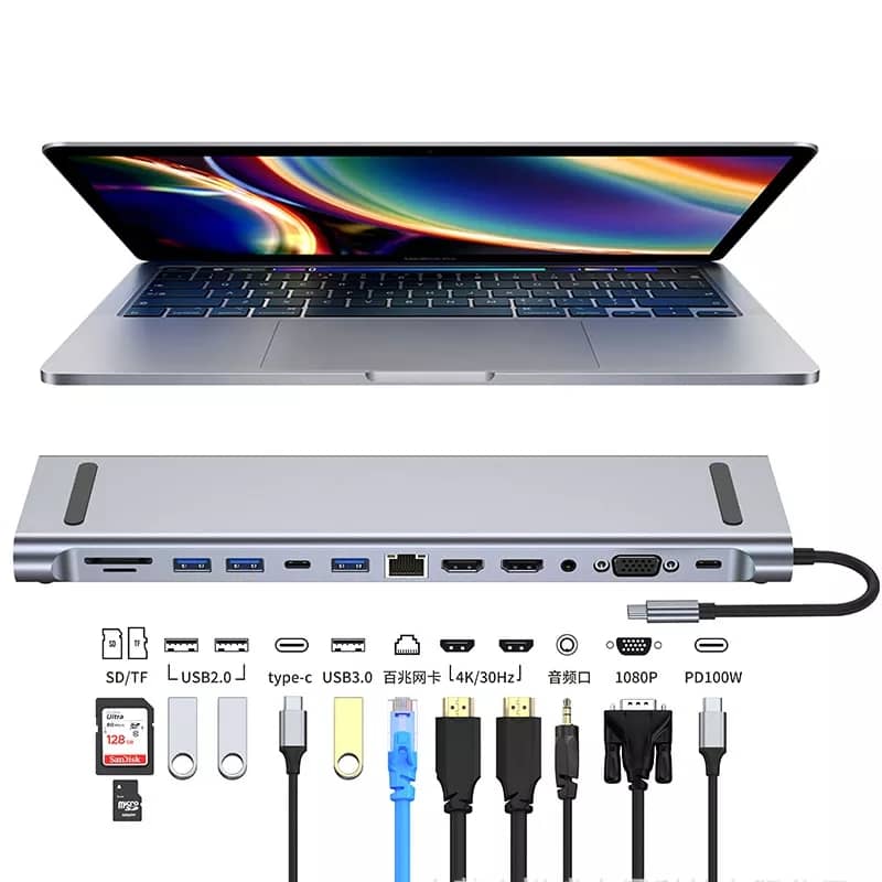 Adaptateur USB-C 11 en 1