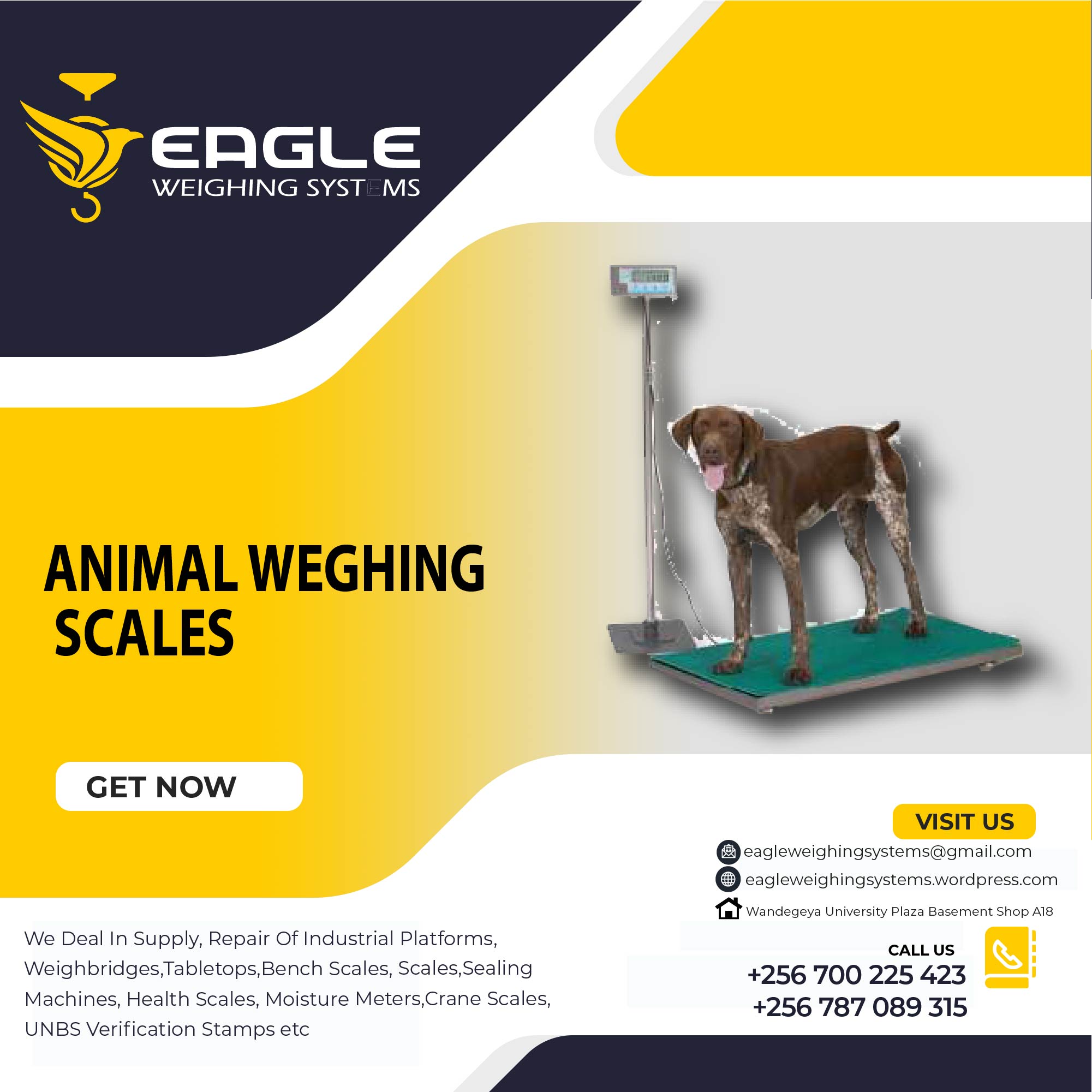 Animal Weighing scales Animal Weighing scales