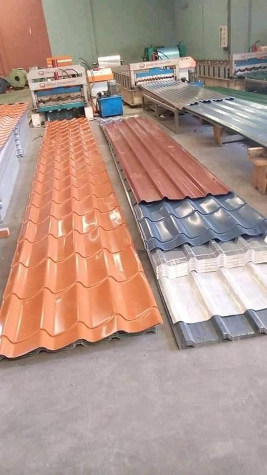 Tôles bacs tuiles lisses ondulées accessoires aluminium socatral aluzinc