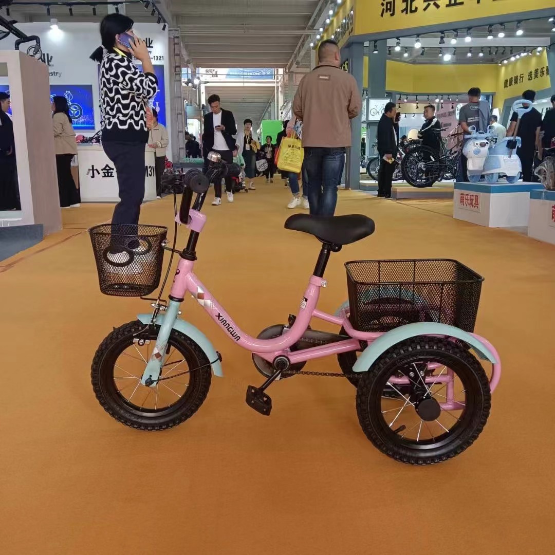 Manufacturers wholesale children's bicycles tricycle with bucket twin stroller boy and girl outdoor
