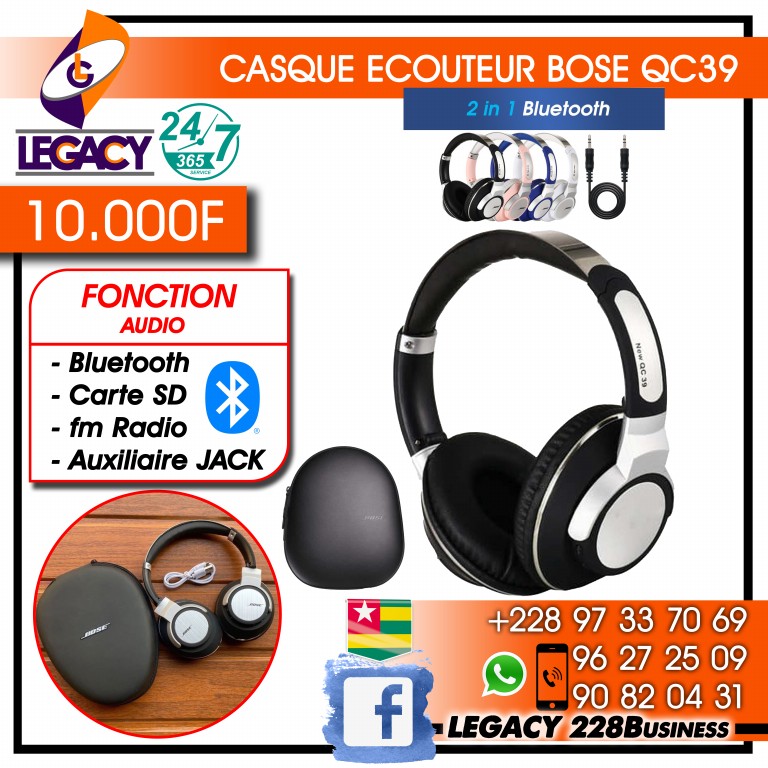 CASQUE ECOUTEUR BOSE QC39