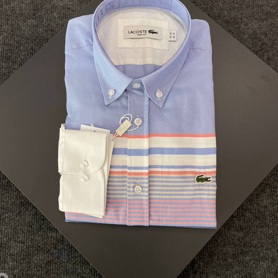 Chemise Lacoste manches longues homme