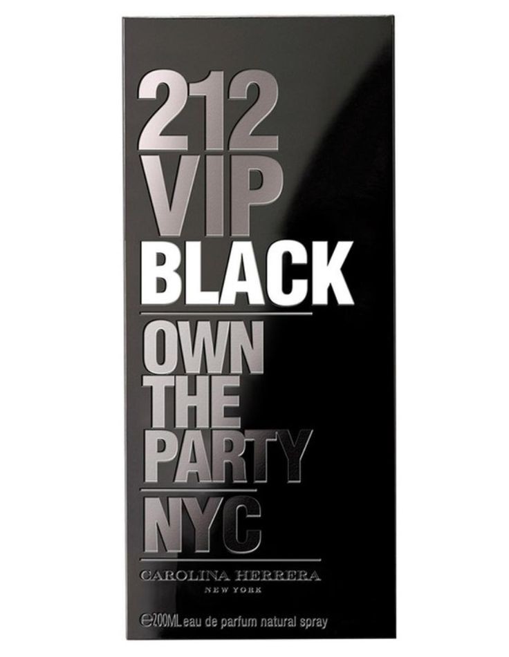 Parfum de luxe 212 VIP black own the party