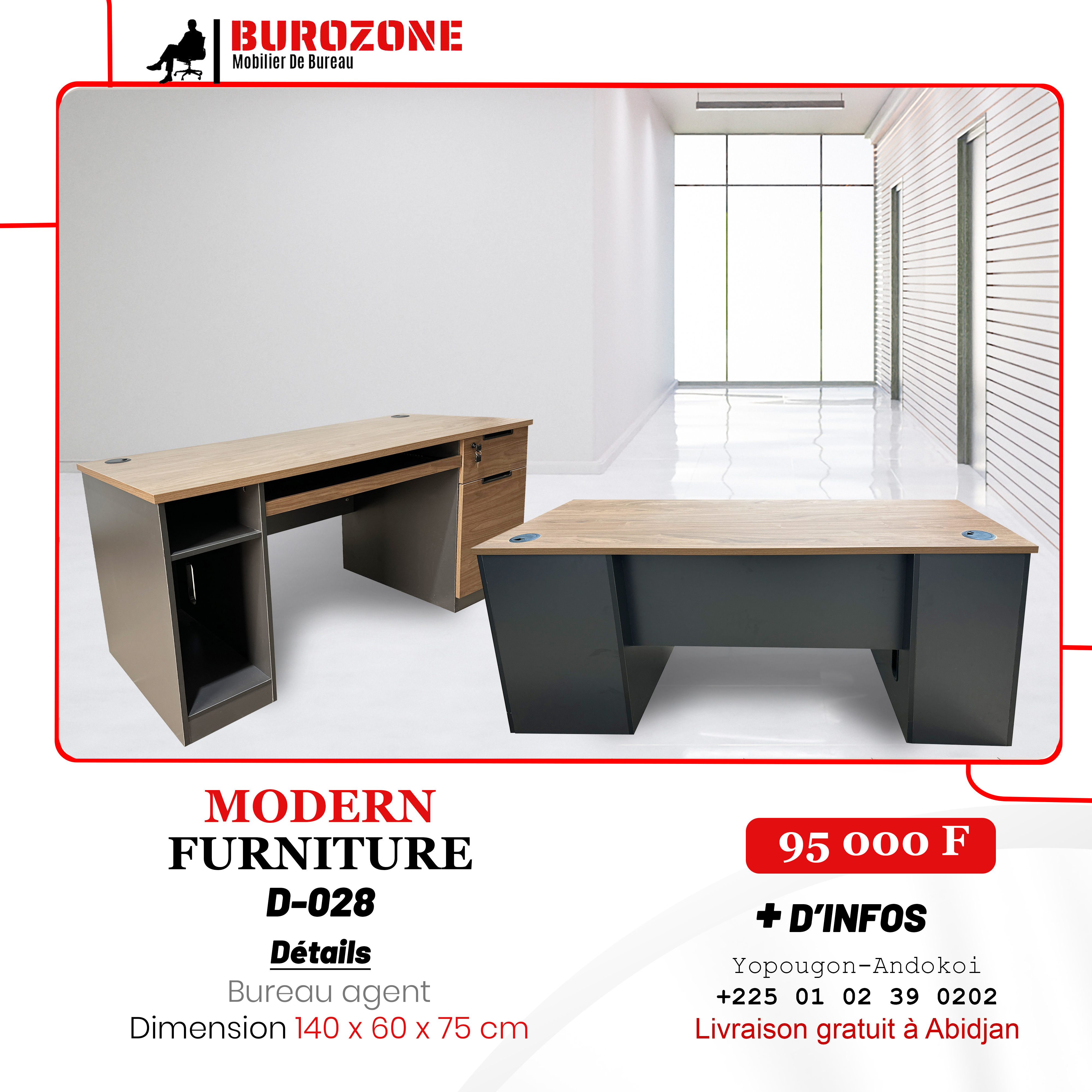Vente de Bureau professionnel & standard
