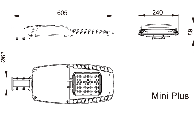 LAMPADAIRE POUR ECLAIRAGE PUBLIC