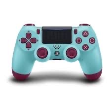 ps4 slim avec une manette blue berry et 3 jeux offerts