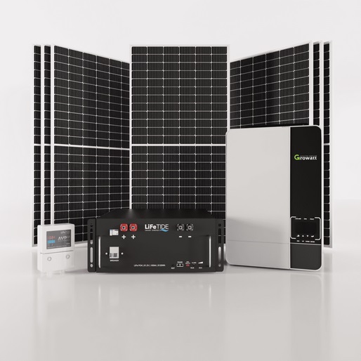 5000W Luxpower Solar Panels, Solar Ready Ultimate Hybrid Inverter Trolley, Lithium Battery For Sale