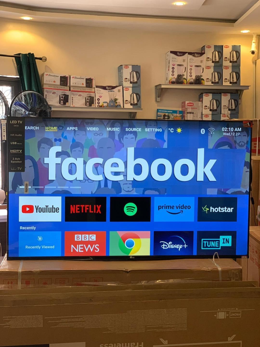 Des tv plasma sans bordure image 4K UHD et bien d’autres appareils électroménagers