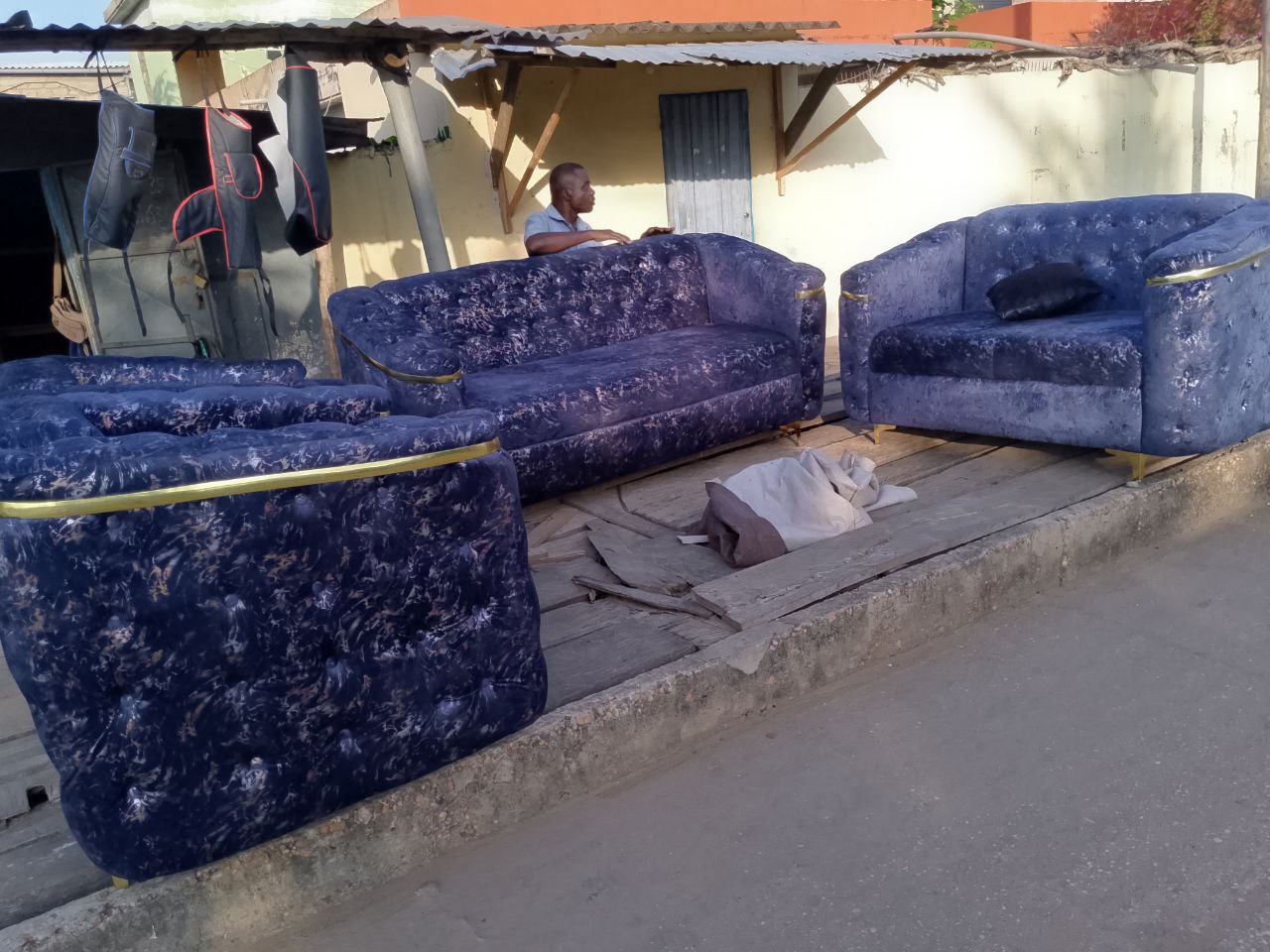 FAUTEUILS SALON COMPLET 7 PLACES ( 3+2+1+1)