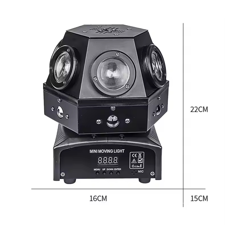 Projecteur lumière mobile à 16 yeux Led champignon faisceau pointu tête mobile 4 en 1