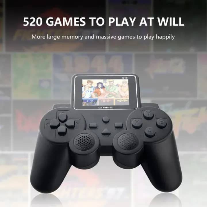 Vente Console de jeu portable S10 Mini avec 520 jeux intégrés,sortie AV, manette,support de sortie HD. - Banggood ançais Mobile-arrival notice
