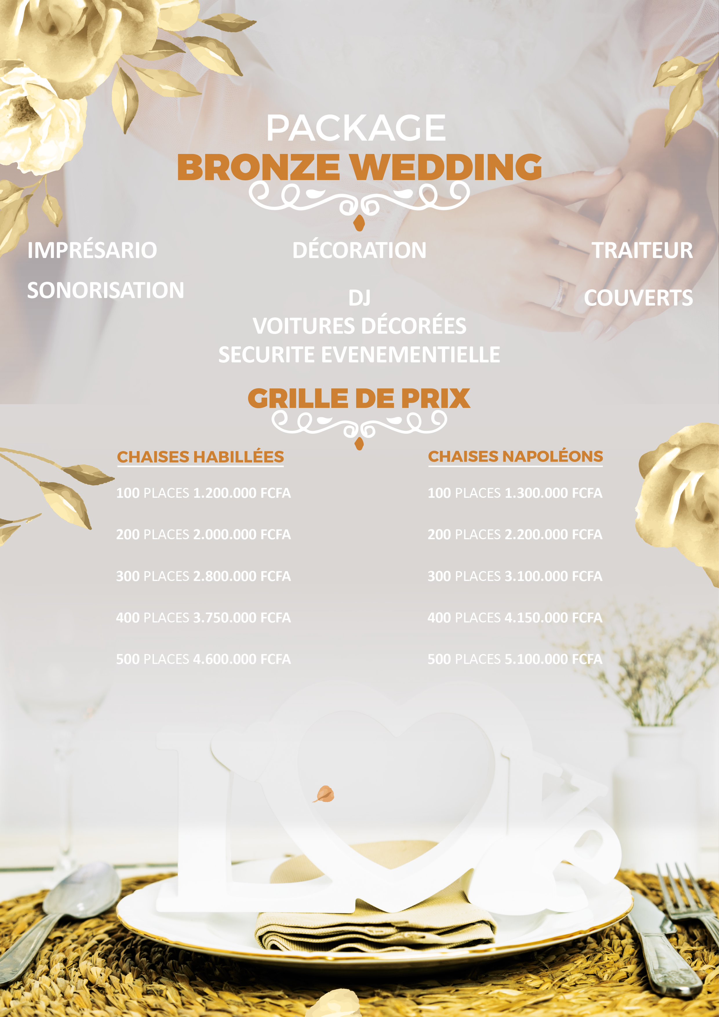 Packs de mariage
