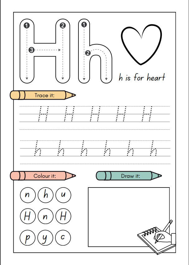 ABC's Tracing Book (Digital document for printing)