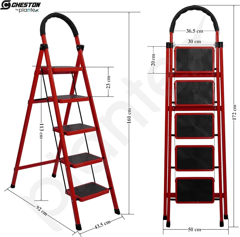 Échelle pliante avec 5 marches