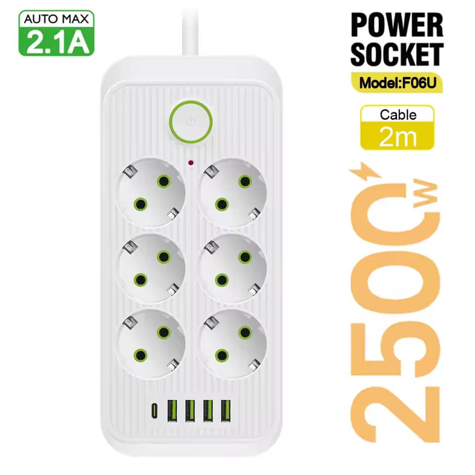 Multiprise rallonge à 3 ports USB - 1 Port Type-C Multiprise rallonge à 3 ports USB - 1 Port Type-C