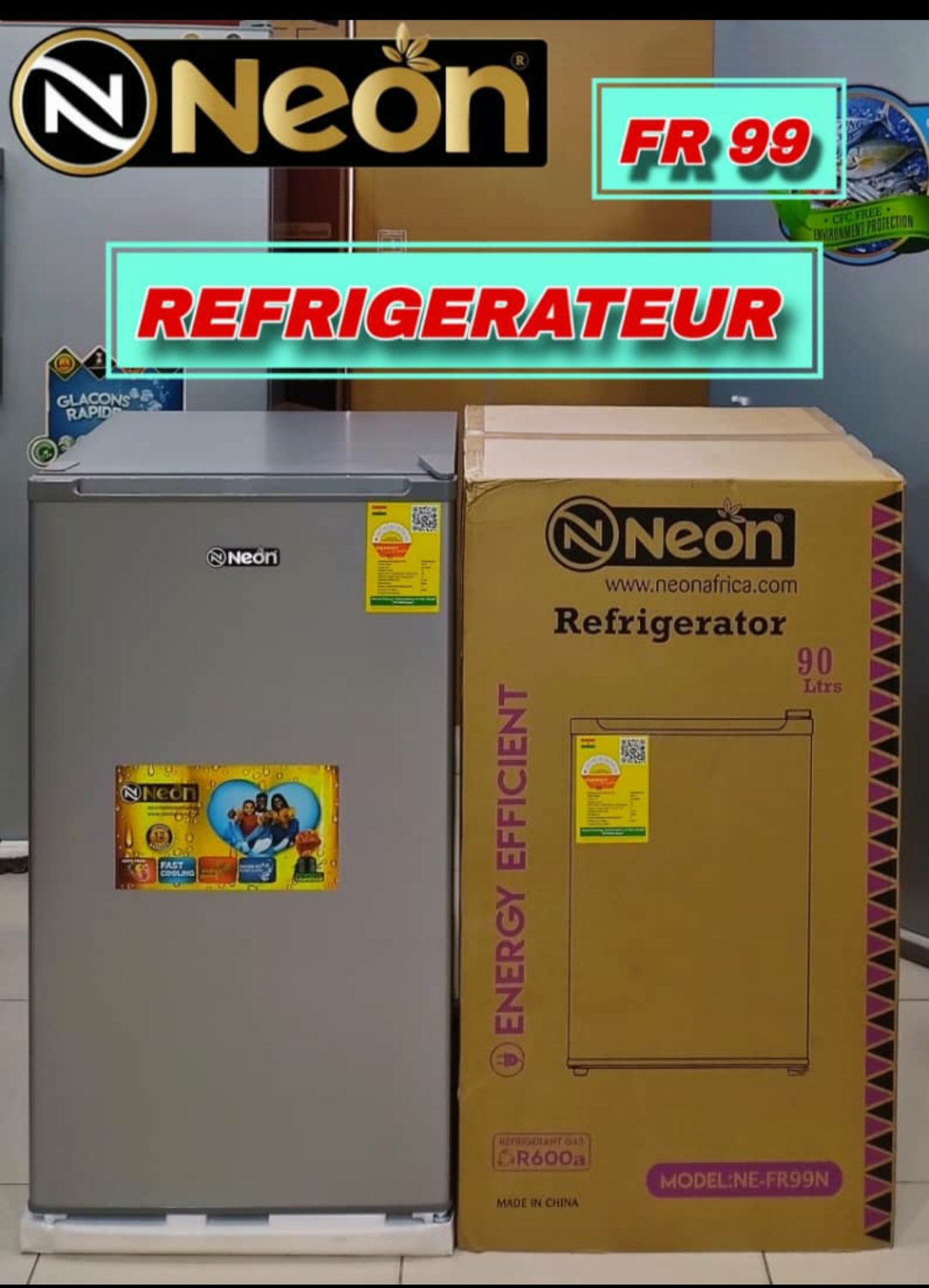 Mini réfrigérateur Néon