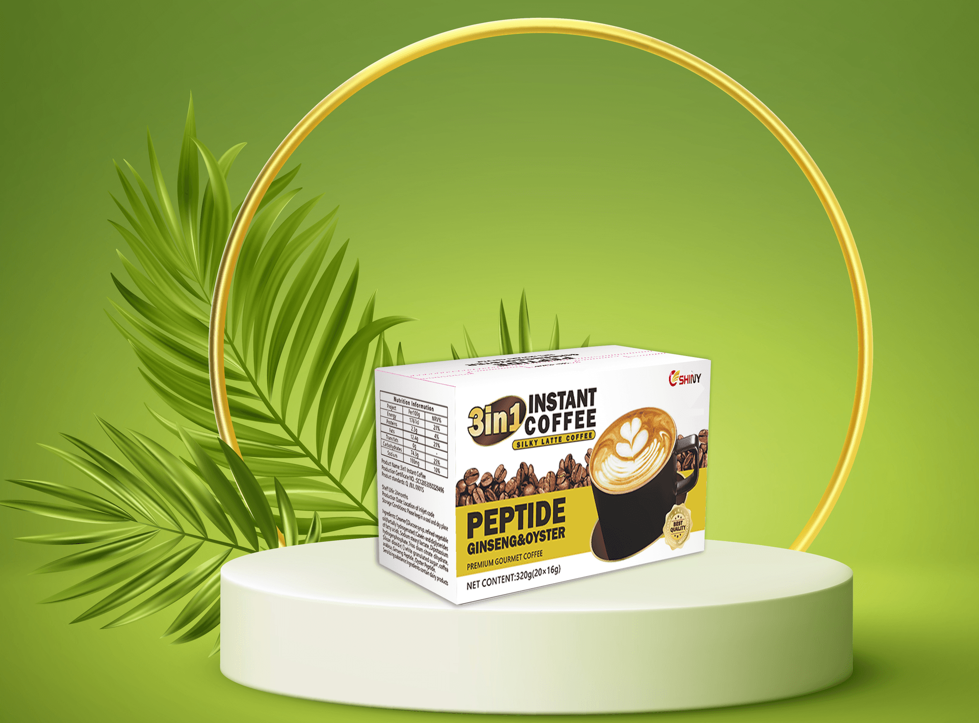 INSTANT CAFÉ PEPTIDE 3EN1