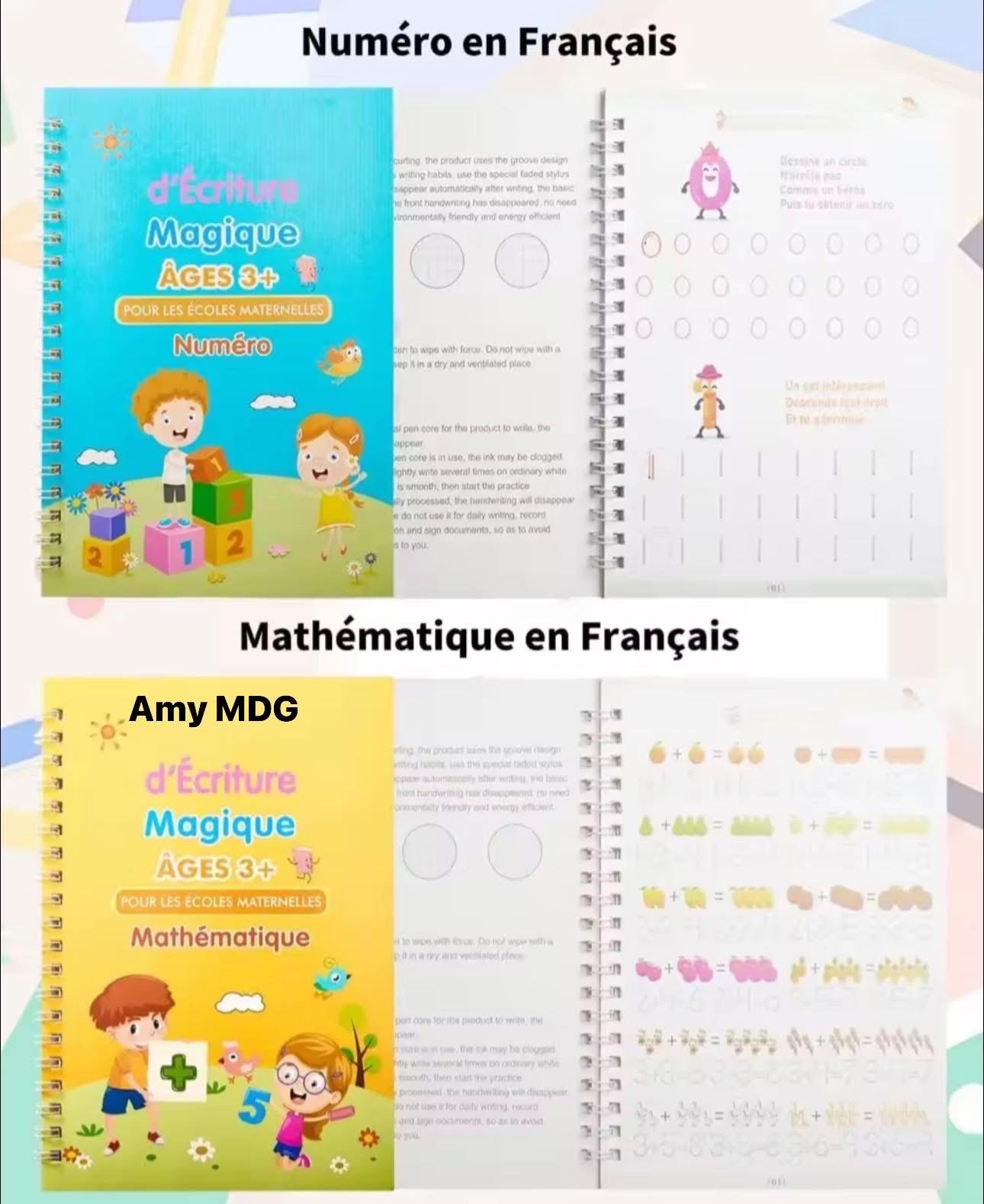 CAHIER D’APPRENTISSAGE POUR 3+