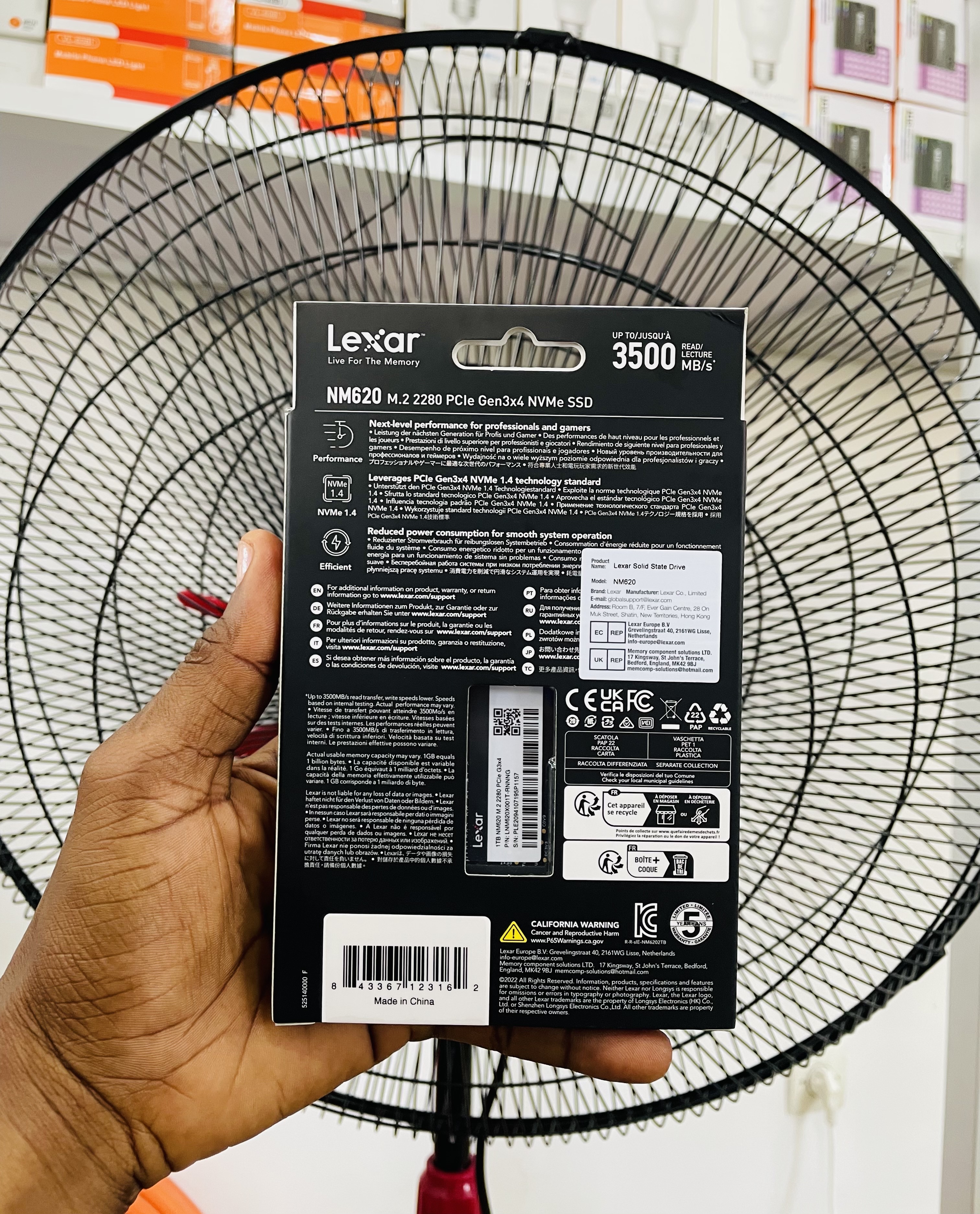 SSD INTERNE Lexar NM620 ( NVME 1To )