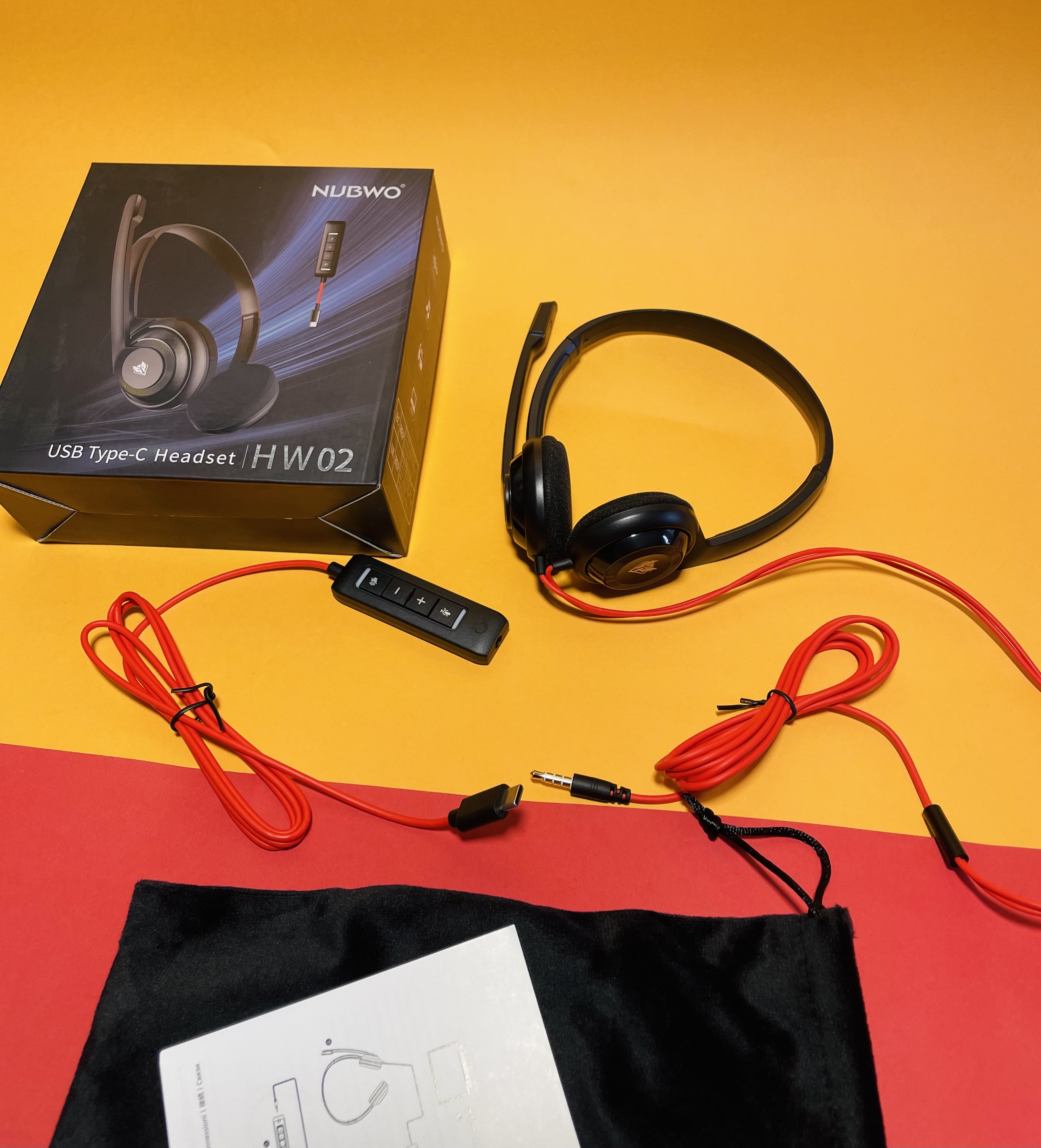 Casque NUBWO HW02 - USB-C + Jack 3.5mm