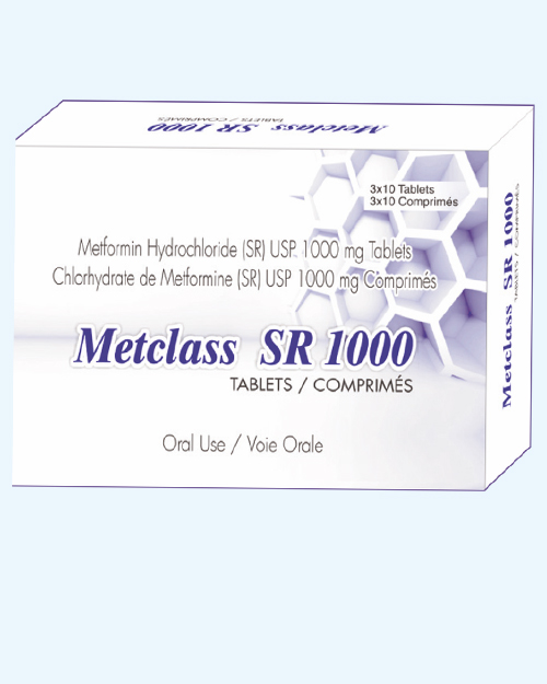 Order Metclass 1000mg SR Tablets Online Effective Blood Sugar Control