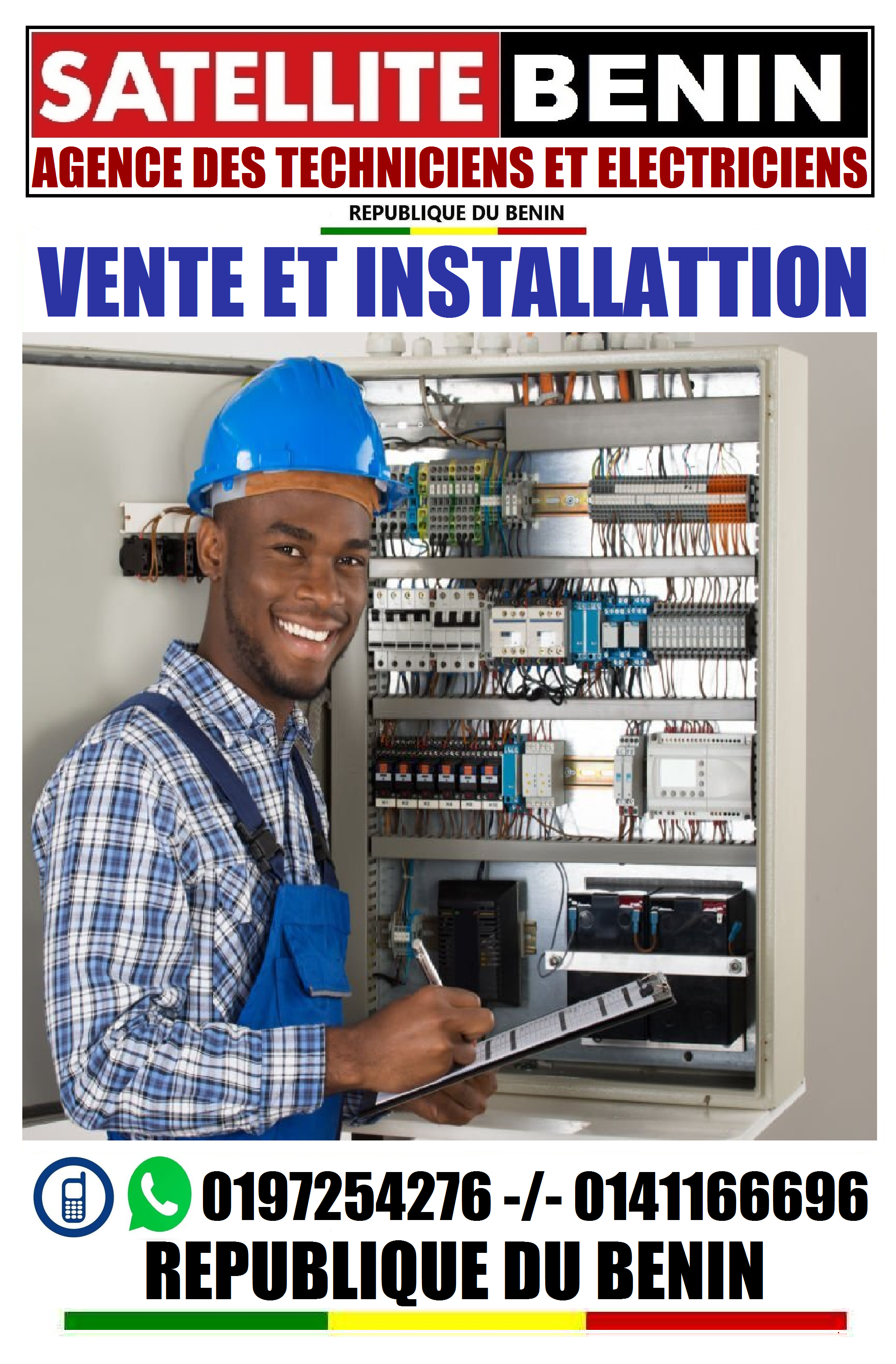 VENTE ET INSTALLATION DES EQUIPEMENTS ELECTRIQUE PARTOUT AU BENIN VENTE ET INSTALLATION DES EQUIPEMENTS ELECTRIQUE PARTOUT AU BENIN