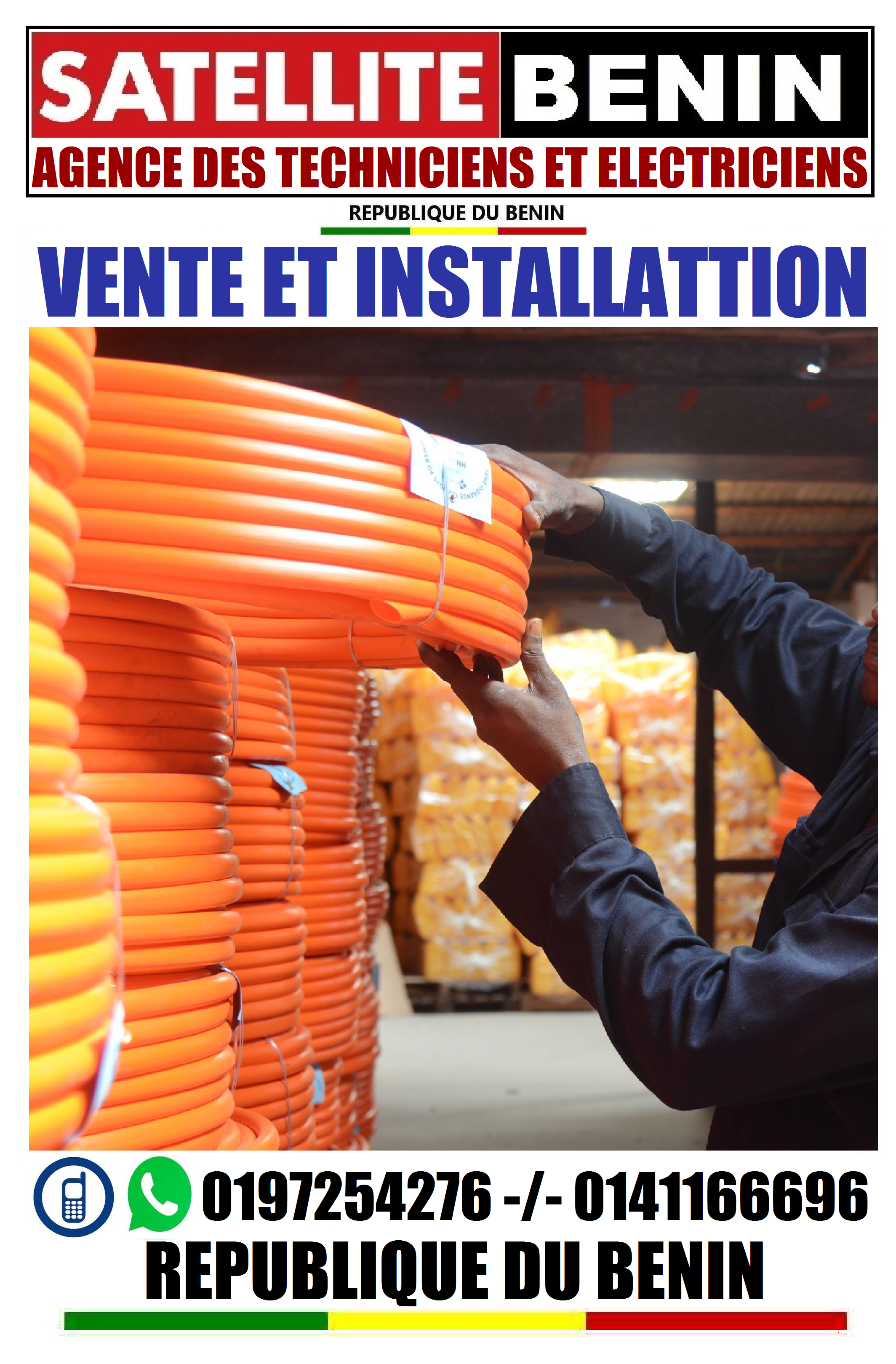 VENTE ET INSTALLATION DES EQUIPEMENTS ELECTRIQUE PARTOUT AU BENIN VENTE ET INSTALLATION DES EQUIPEMENTS ELECTRIQUE PARTOUT AU BENIN