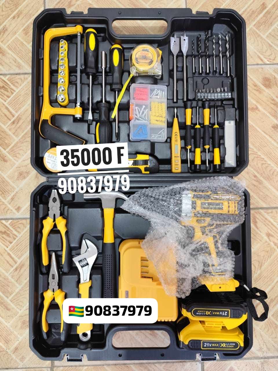 Visseuse rechargeable avec outils