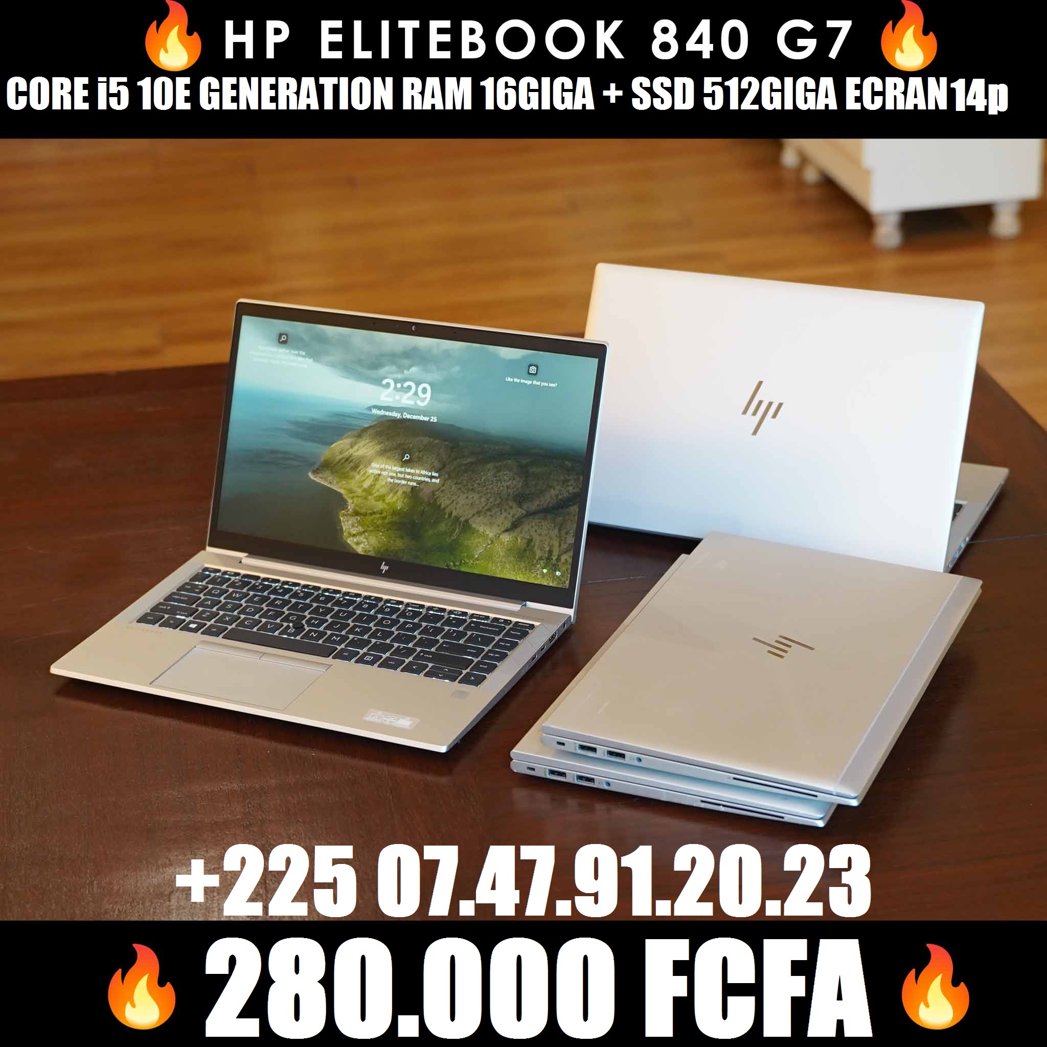PUISSANT HP G7 CORE i5 10e Génération +225 0747912023