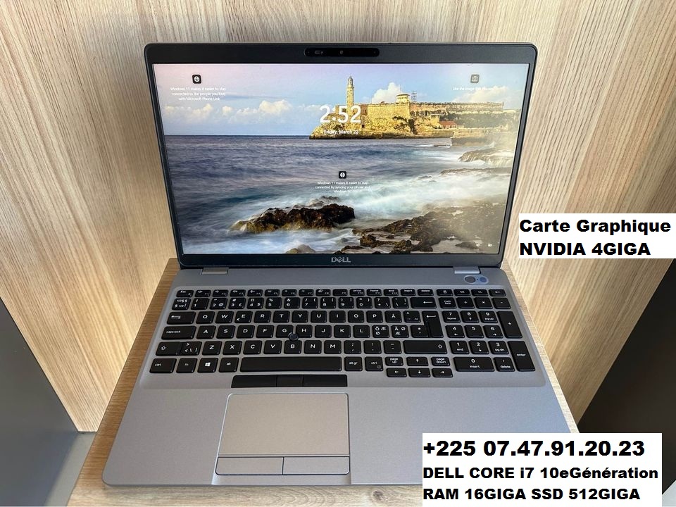 DELL PRECISION CORE i7 10eGénération avec carte graphique 4giga 0747912023