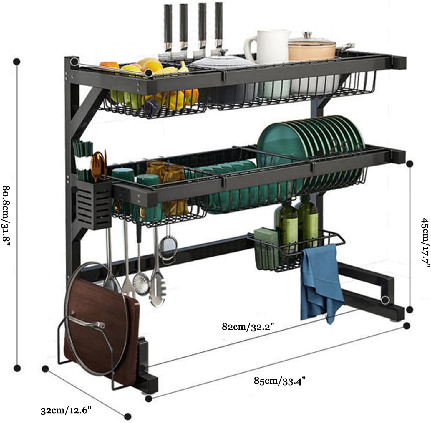Égouttoir à vaisselle - 2 niveaux