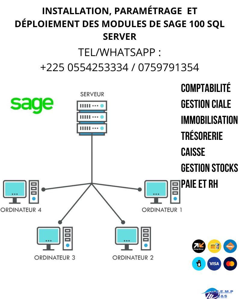 Installation et paramétrage Microsoft SQL et Sage 100 SQL Installation et paramétrage Microsoft SQL et Sage 100 SQL