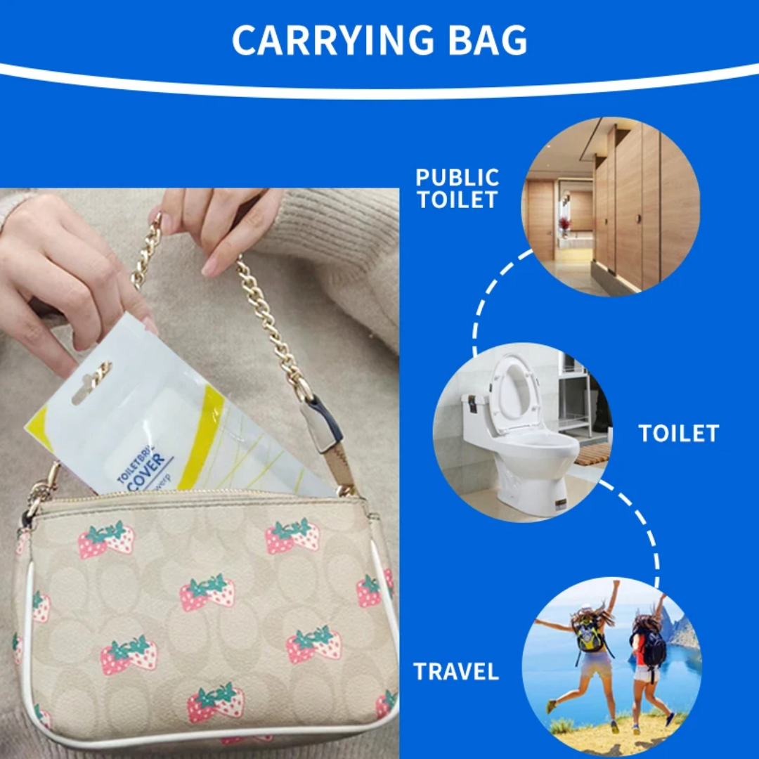 Housse hygiénique de siège de toilette (jetable)