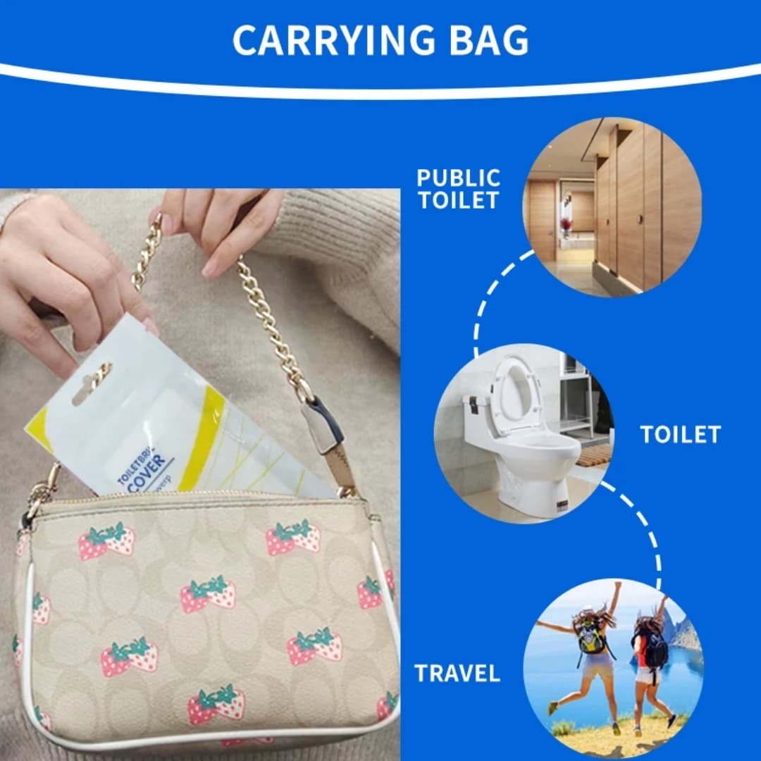 Housse hygiénique de siège de toilette (jetable)