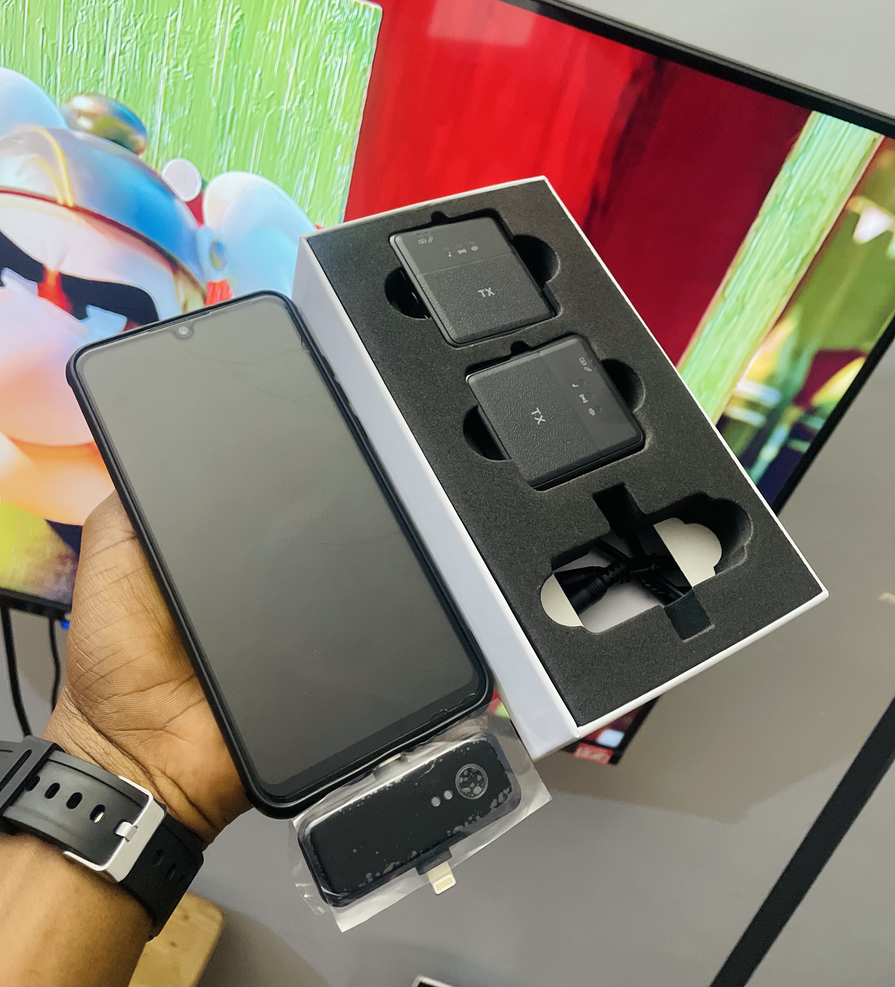 Microphone Cravate Sans Fil SX31 (3-en-1)