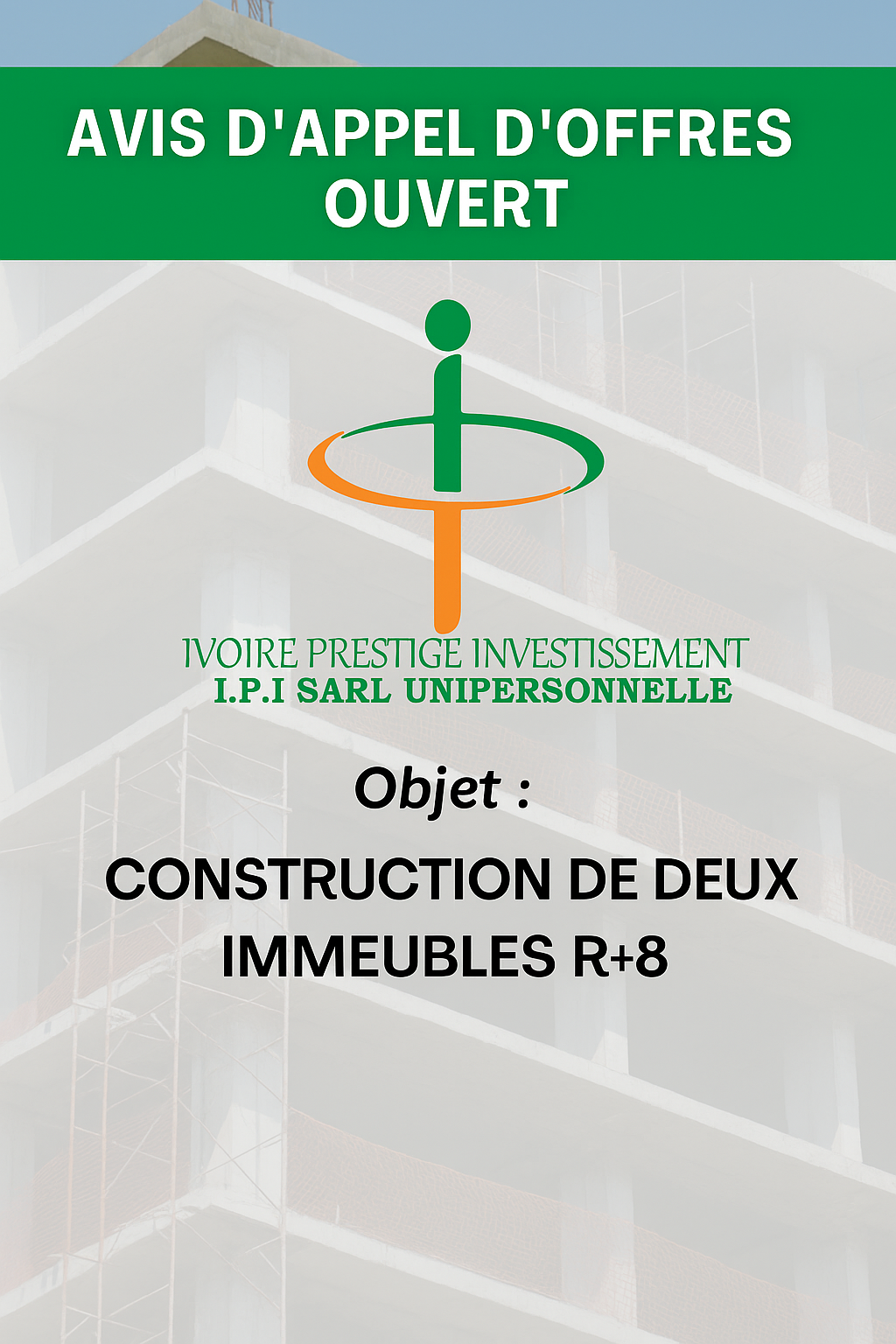 AVIS D'APPEL D'OFFRES OUVERT