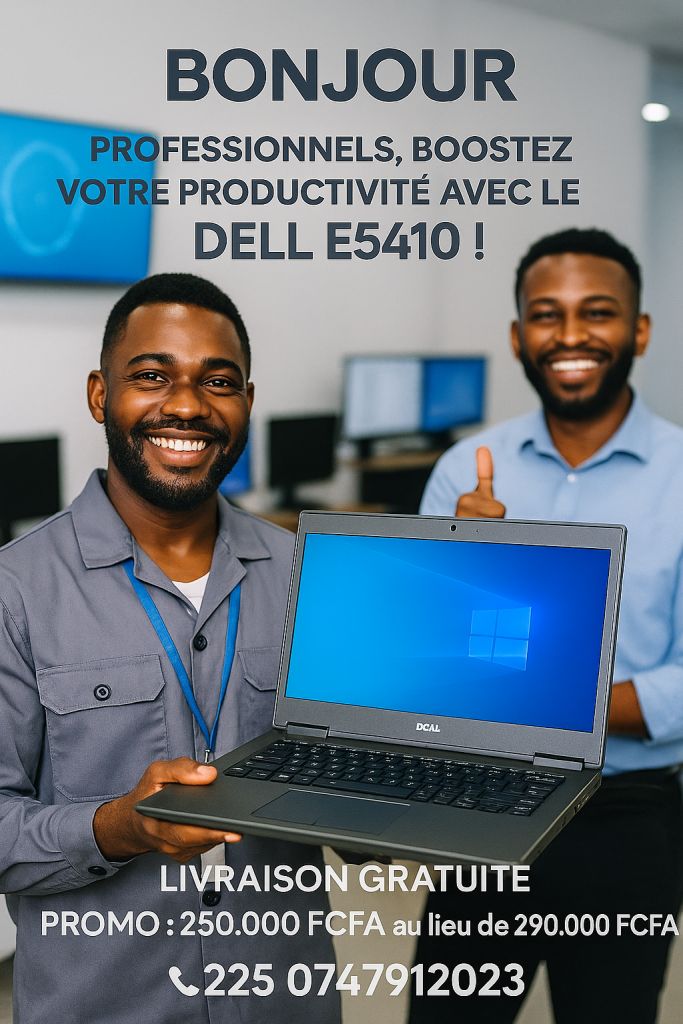 Professionnels, boostez votre productivité avec le DELL E5410 10eGeneration 0747912023