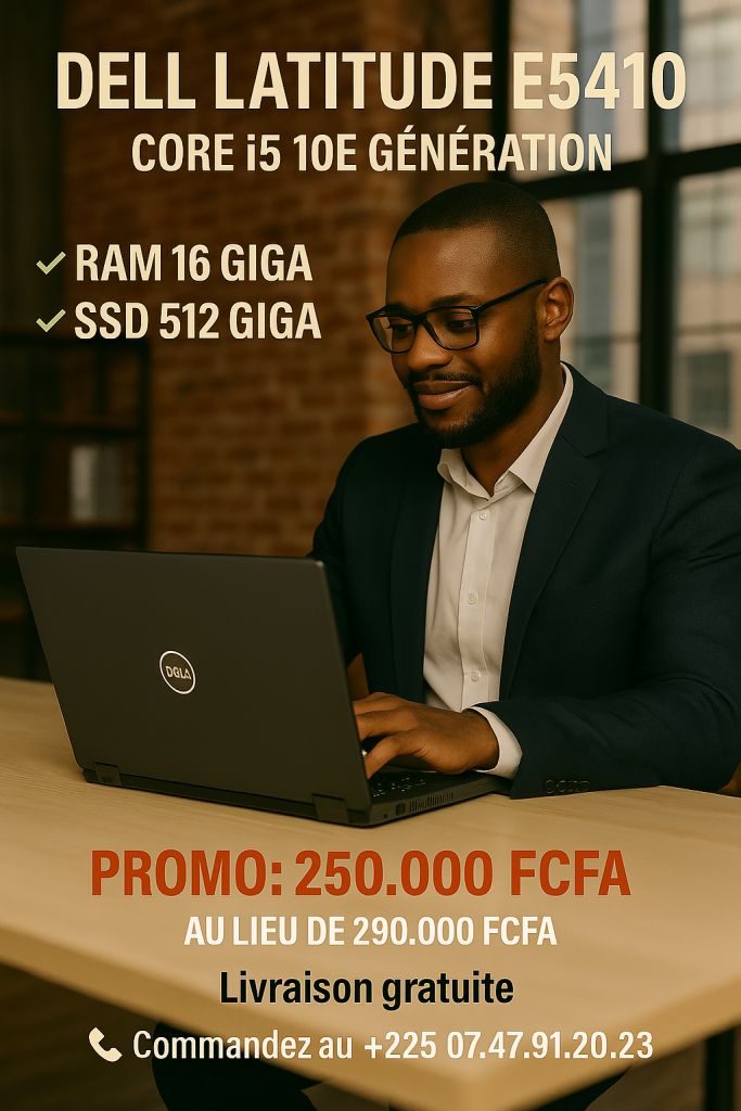 Professionnels, boostez votre productivité avec le DELL E5410 10eGeneration 0747912023