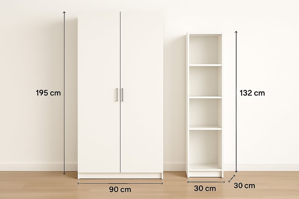 Combo Armoire + Étagère – 135 000 F