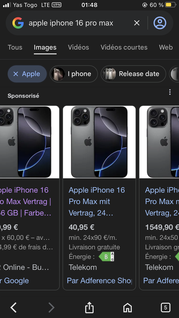 iPhone 16 disponible