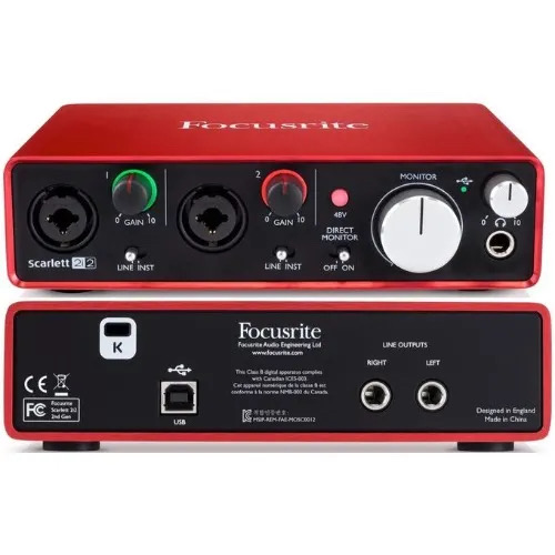 SCARLET FOCUSRITE 2i2 SCARLET FOCUSRITE 2i2